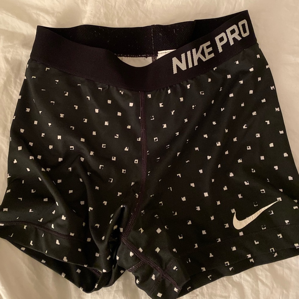 NIKE PRO black & white spandex